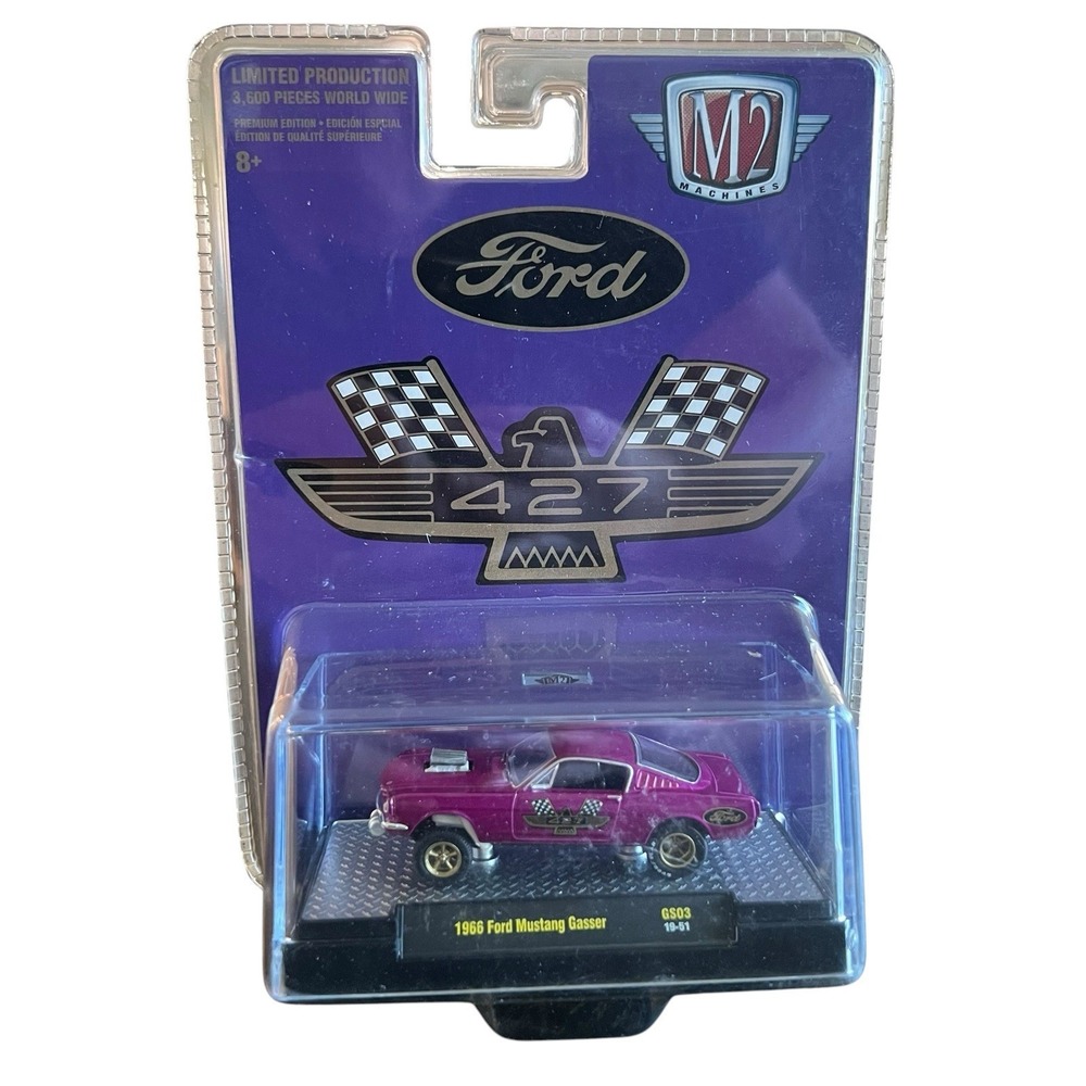 M2 Machines 1966 Ford Mustang Gasser Diecast Car Limited Edition New Sealed